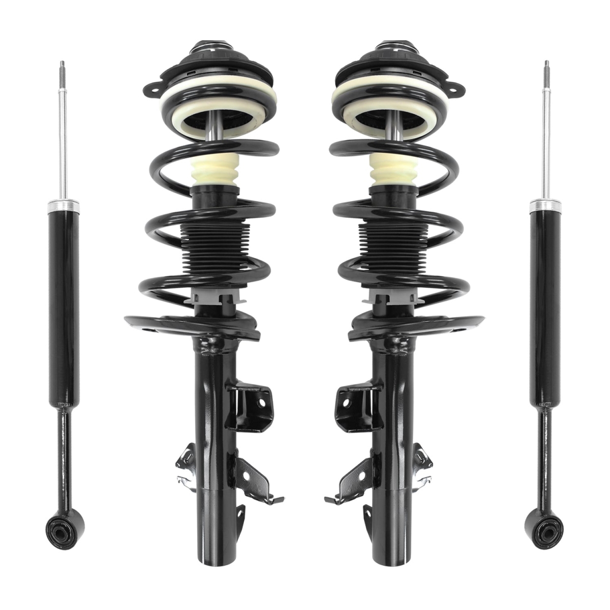 4-13611-253390-001 Front & Rear Complete Strut Assembly Shock Kit for 2014-2018 Jeep Cherokee FWD