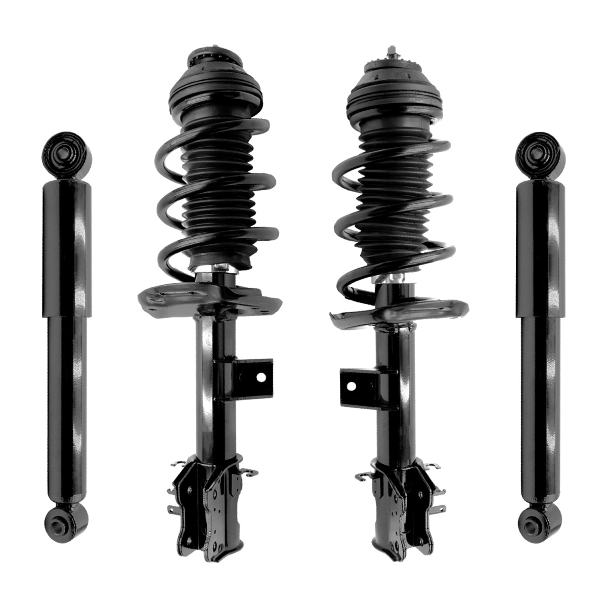 4-13551-250140-001 Front & Rear Complete Strut Assembly Shock Kit for 2012-2017 Fiat 500
