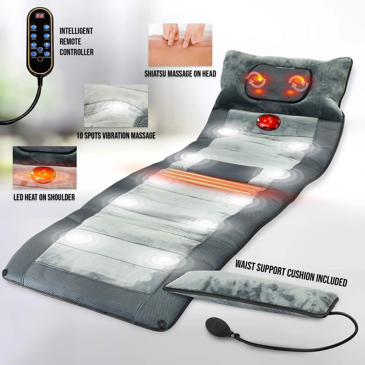 Picture of Qualimax KH331 Carepeutic Luxury Comfort Full Body Massage Mat