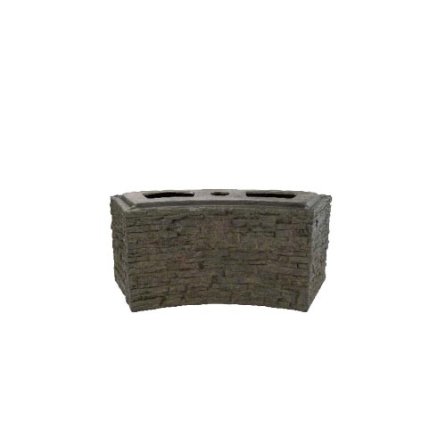 Picture of Aquascape 78283 Small Curved Stacked Slate Wall Base