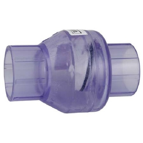 Swing Check Valve, Clear, Slip x Slip 2 in.