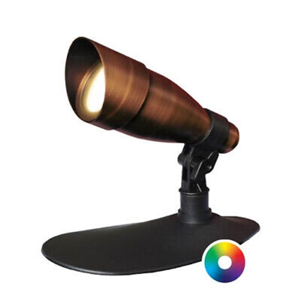 9 watt LED Color-Changing Bronze Spotlight