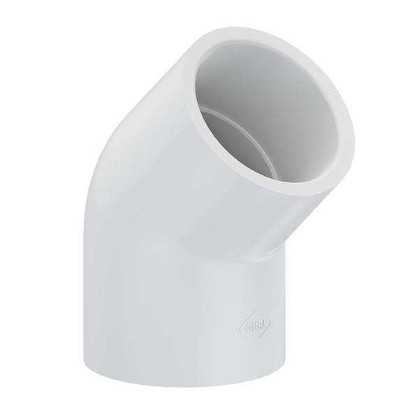 417-007 0.75 in. 40 PVC 45 deg Elbow Fitting