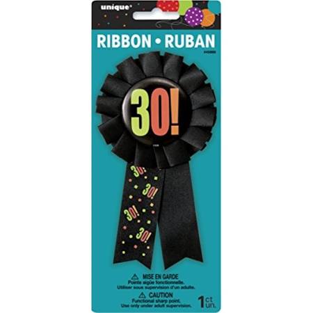45886 30th Birthday Ribbon Badge