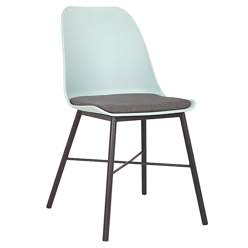 Picture of Unique Furniture 1029 Whistler Side Chair&#44; Light Blue & Grey