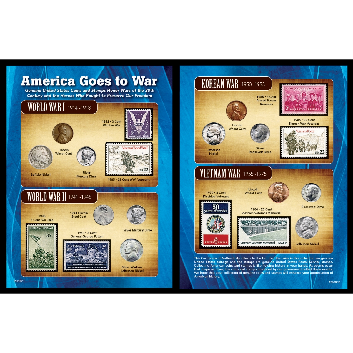 Picture of American Coin Treasures 12838 America Goes to War
