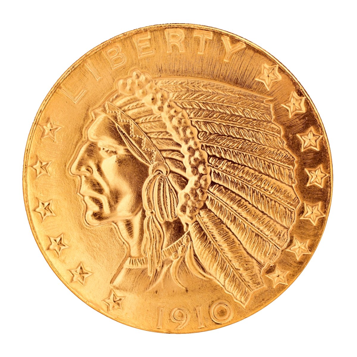 Picture of UPM Global 3543 Tribute to Americas Most Beautiful Coins - Dollar 5 Indian Head Gold Piece 1908-1929 Replica Coin