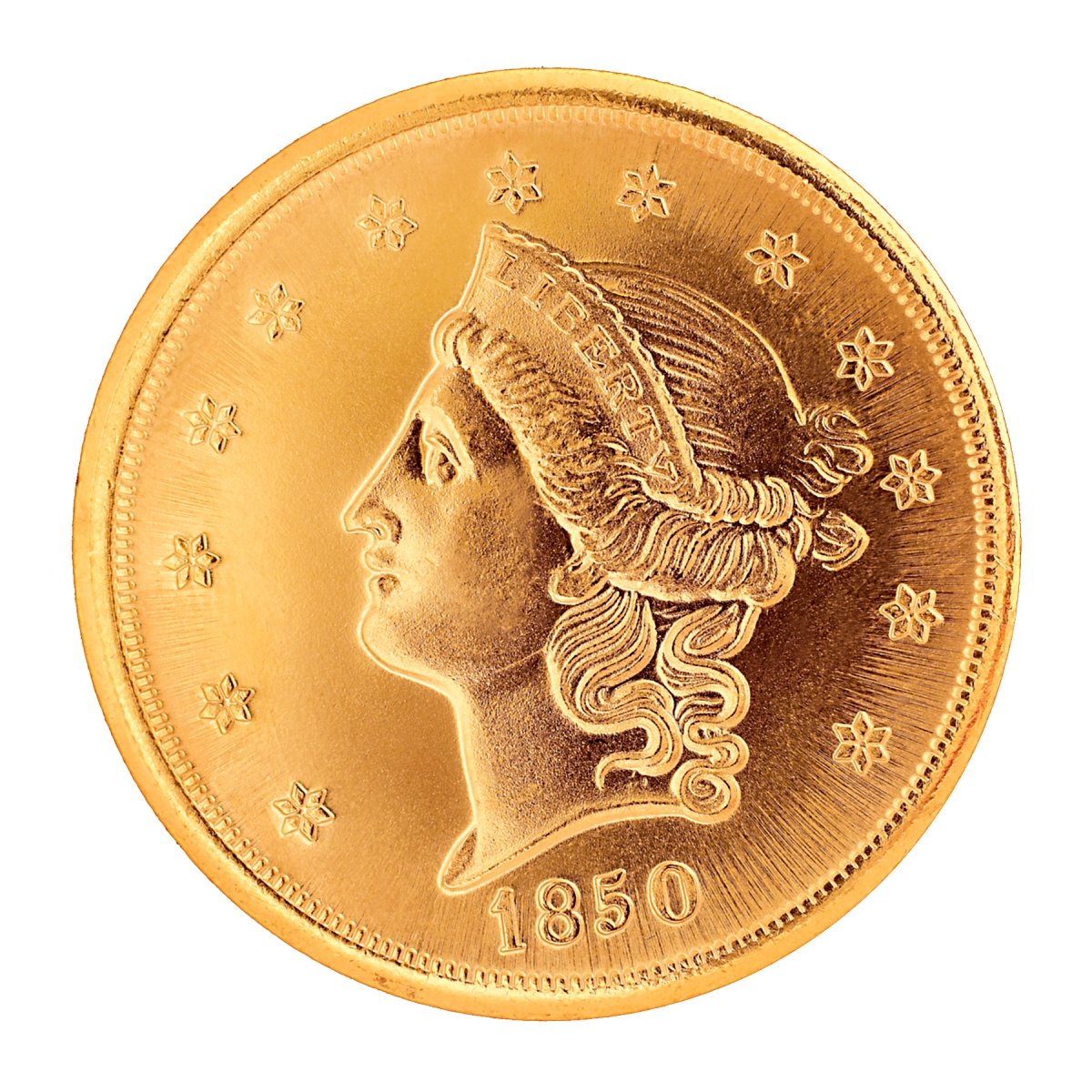 Picture of UPM Global 3546 Tribute to Americas Most Beautiful Coins - Dollar 20 Liberty Gold Piece 1850-1907 Replica Coin
