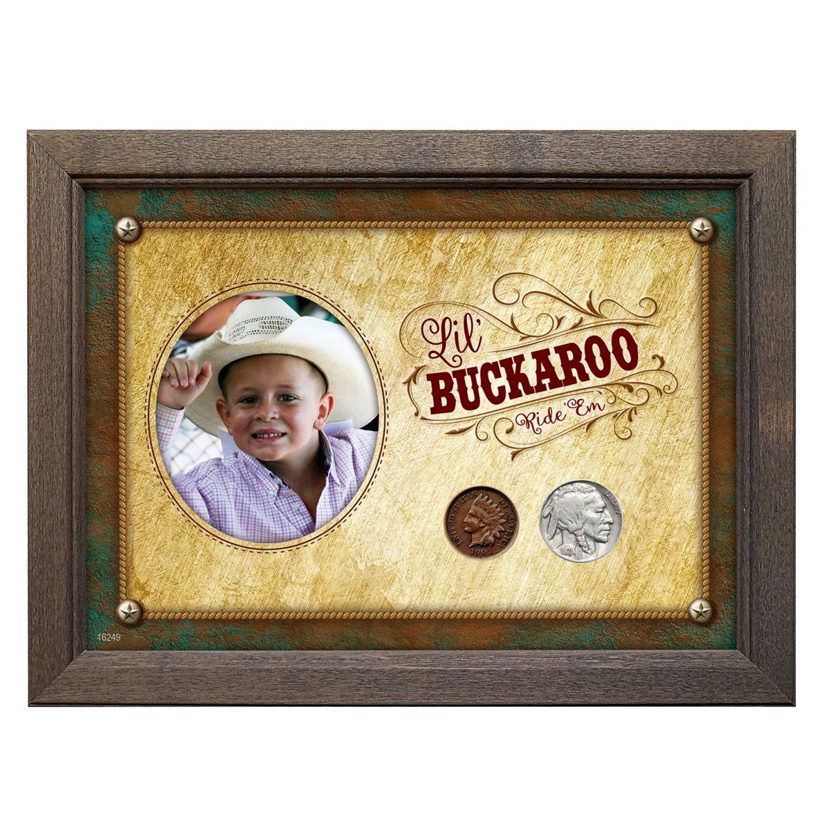 Picture of UPM Global 16249 5 x 7 in. Lil Buckaroo Coin Set Frame