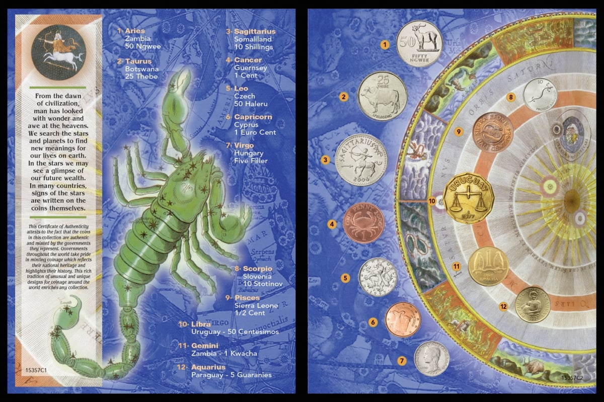 Picture of UPM Global 15357 Zodiac Astrological Coin Collection