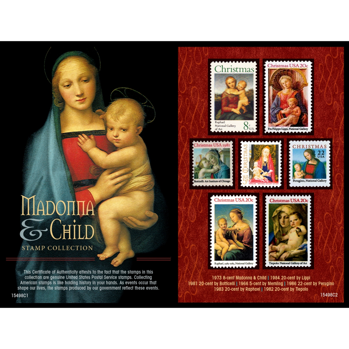 Picture of UPM Global 15498 Madonna & Child United States Postage Stamp Collection