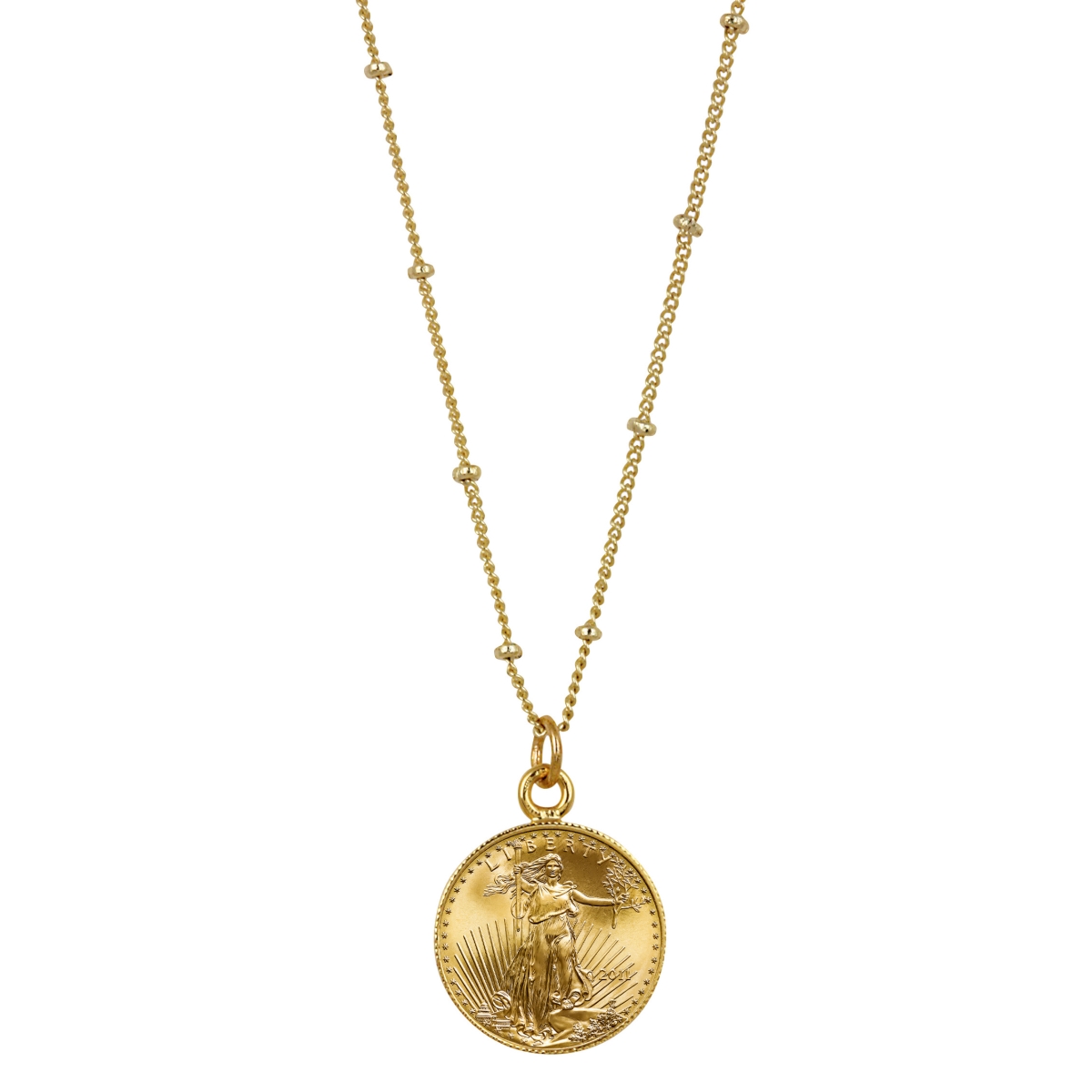 Picture of American Coin Treasures 16332 St. Gaudens Replica Coin Gold Tone Pendant