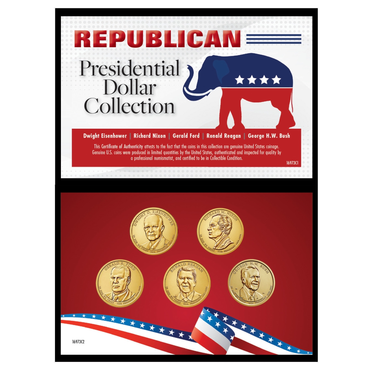 Picture of American Coin Treasures 16973 Republican Presidential Dollar