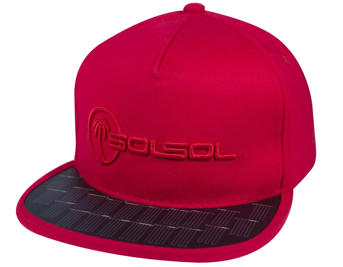Picture of SOLSOL SS103 Poweraid Solar Hat Collection - Red