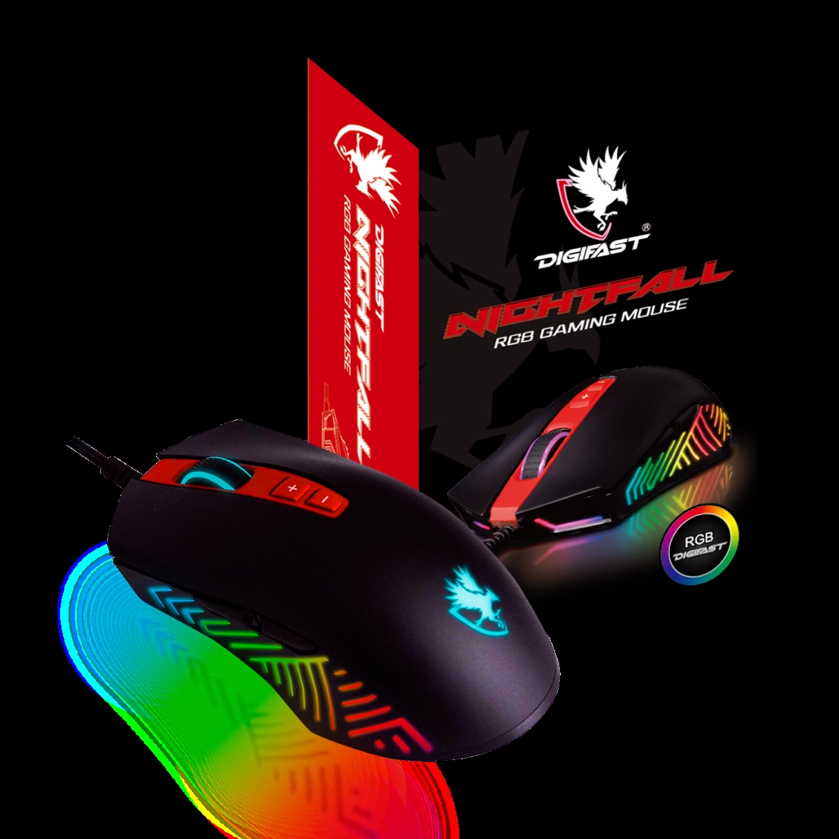 Picture of Digifast NF15 Digifast Nightfall RGB Gaming Mouse NF15