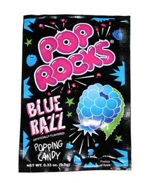 US Toy CA325 24 Piece Pop Rocks Candy, Blue Razz