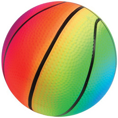 Rainbow Pvc Basketballs - Pack of 12