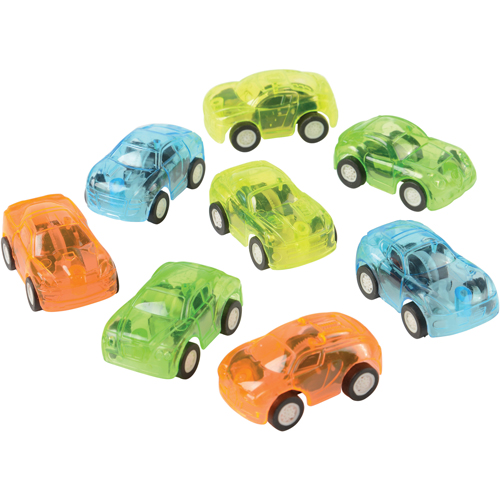 US Toy 4472 8 Piece Transparent Pull Back Cars - Pack of 8 -  US Toy Company