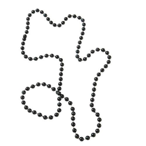 Picture of US Toy JA851-01 4 Piece Metallic Black Beads - Hang Tag - Pack of 4