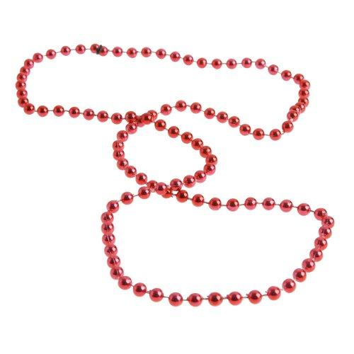 Picture of US Toy JA851-04 4 Piece Metallic Red Beads - Hang Tag - Pack of 4