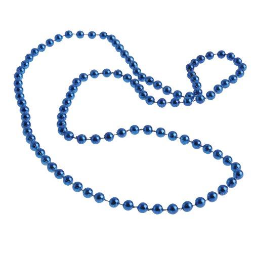 Picture of US Toy JA851-07 4 Piece Metallic Blue Beads - Hang Tag - Pack of 4