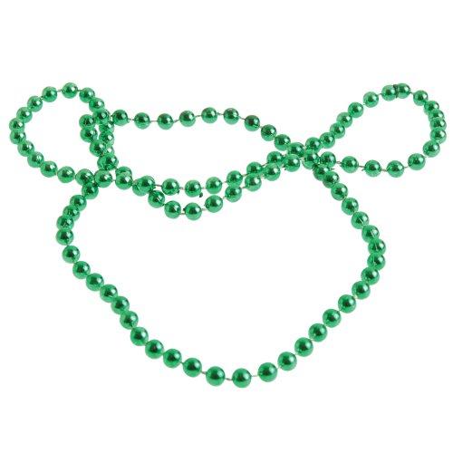 Picture of US Toy JA851-10 4 Piece Metallic Green Beads - Hang Tag - Pack of 4