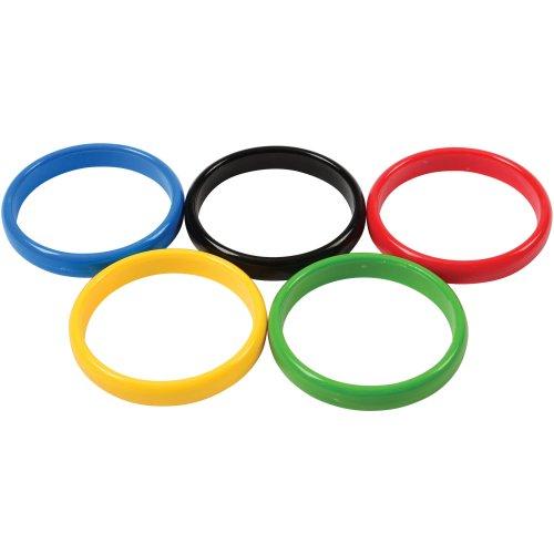 Picture of US Toy GS875 5 Piece Olympic Cane Rack Rings - Pack of 5
