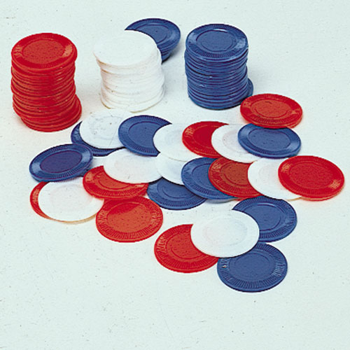 Blue Poker Chips - 100 Bag