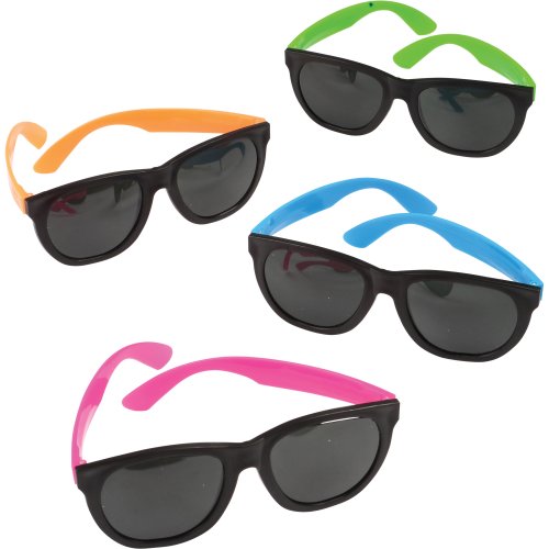 US Toy  Neon Rubber Toy Sunglasses