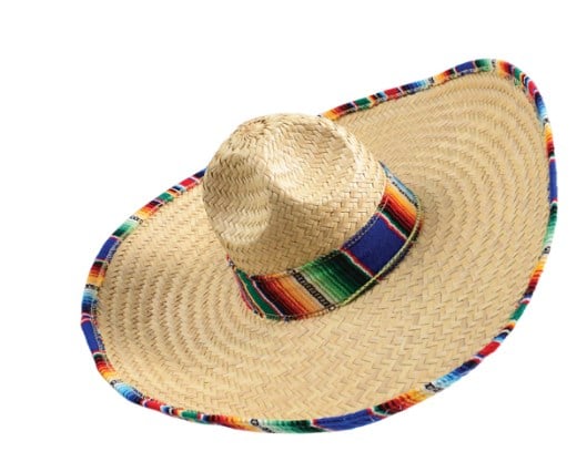 19 x 7 in. Mexican Sombrero