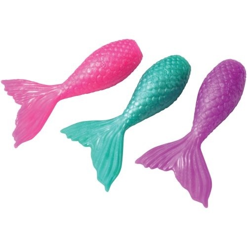 Picture of US Toy 4619 Mermaid Tail Pencil Toppers Toy - 6 Piece