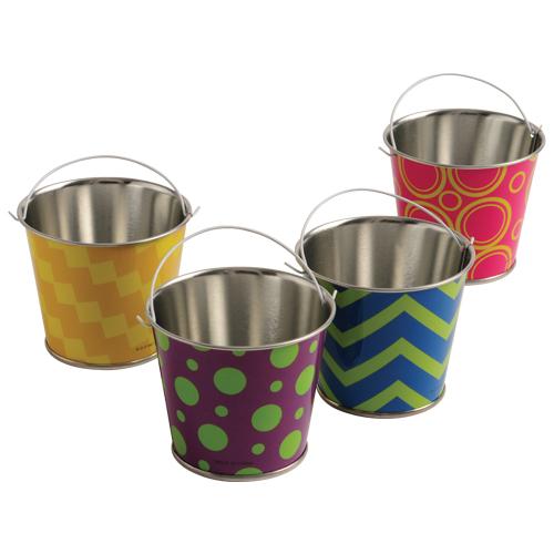 Picture of US Toy TU231 Neon Pattern Buckets - Pack of 12