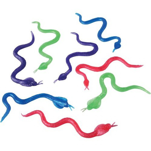 Picture of US Toy VL202 Stretchy Snakes Toy for Kids - Pack of 12