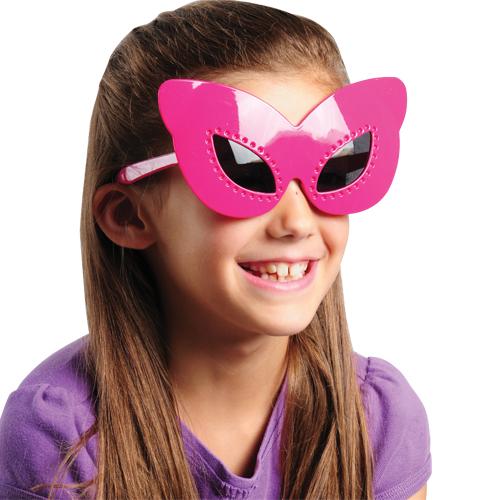 Picture of US Toy GL47 Butterfly Mask Glasses&#44; Assorted Color - Pack of 12