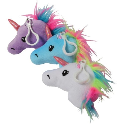 Picture of US Toy SB657 Unicorn Clip Plush Keychain - Pack of 12
