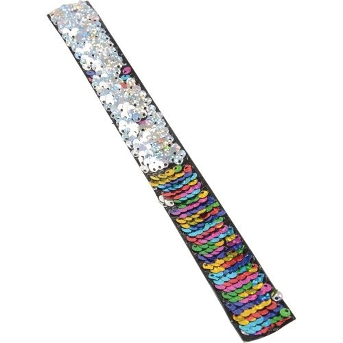 Picture of US Toy JA858 Rainbow Sequin Slap Bracelet - 24 Piece