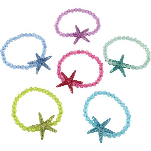 Picture of US Toy JA866 Starfish Bracelets for Kids - 6 Piece