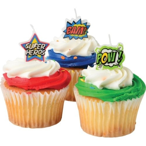 US Toy TU266 Superhero Candle Set - 6 Piece