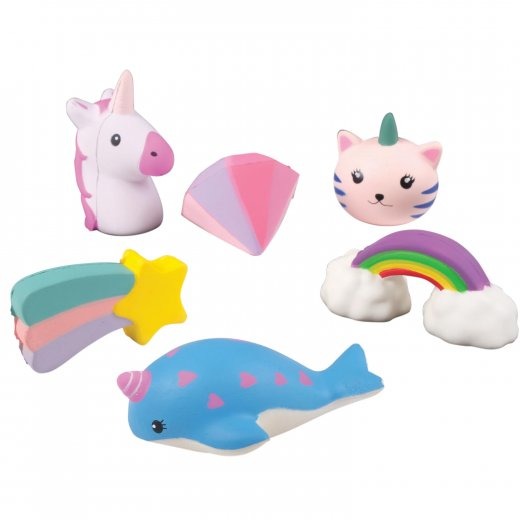 US Toy 4636 Squishy Assortment Toys - 6 Assorted Styles