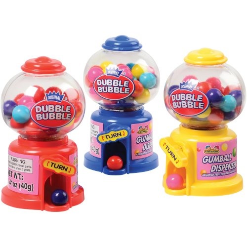 US Toy CA615 1.41 oz Dubble Bubble Mini Gumball Machines Toy
