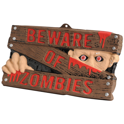 Picture of US Toy FA947 Beware of Zombies Sign