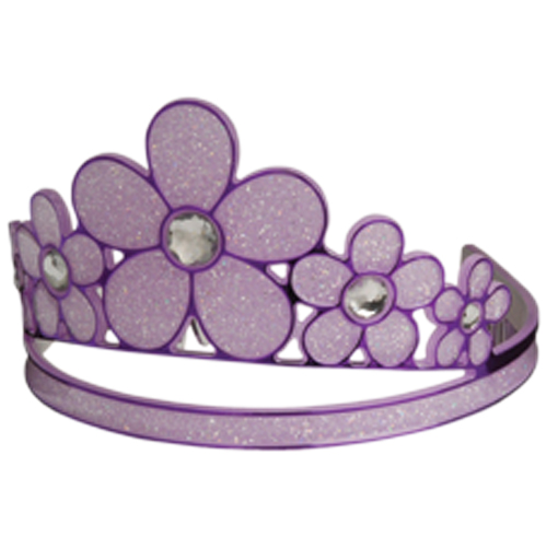 Picture of US Toy H547 Glitter Flower Tiara&#44; Purple