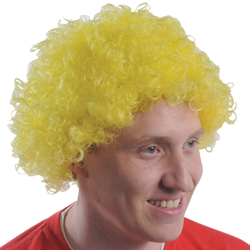 Picture of US Toy KD25-08 Team Spirit Wig, Yellow