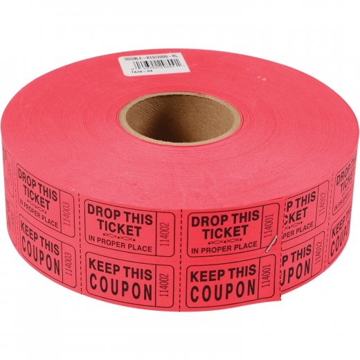 Double Ticket Roll, Red