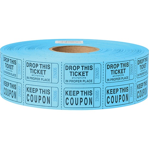 Double Ticket Roll, Blue