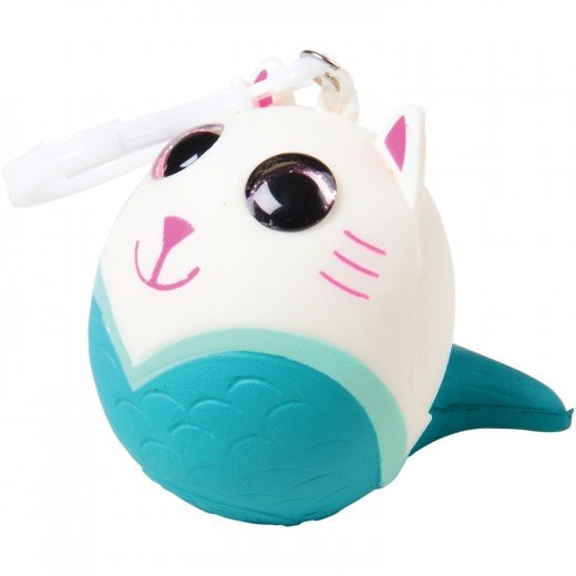 Squishy Purrmaid Toy with Glitter Eyes