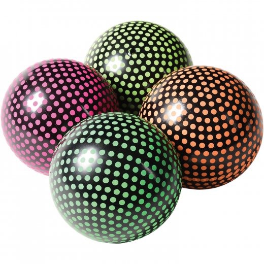 Picture of US Toy GS887 5 in. Neon Polka Dot Pvc Balls - 4 Assorted Color