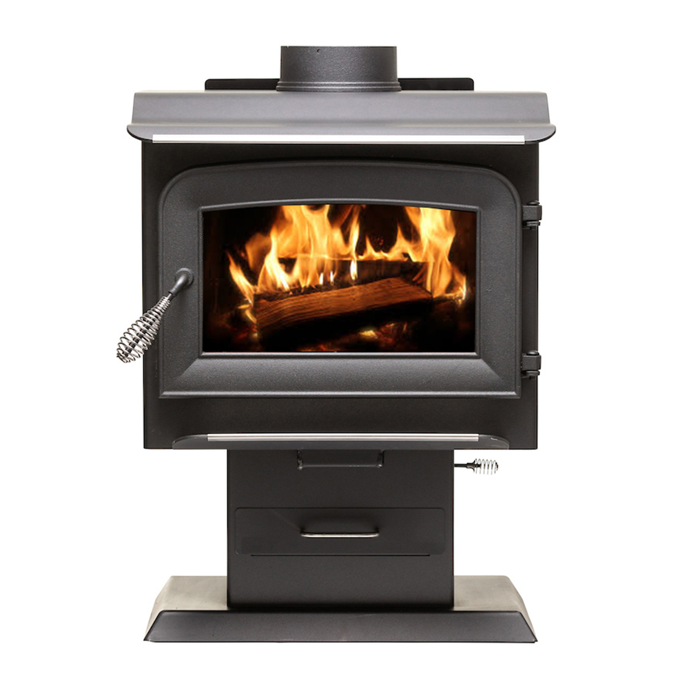 Picture of Ashley Hearth Products AW1120E-P 1200 sq. ft. Pedestal Wood Stove
