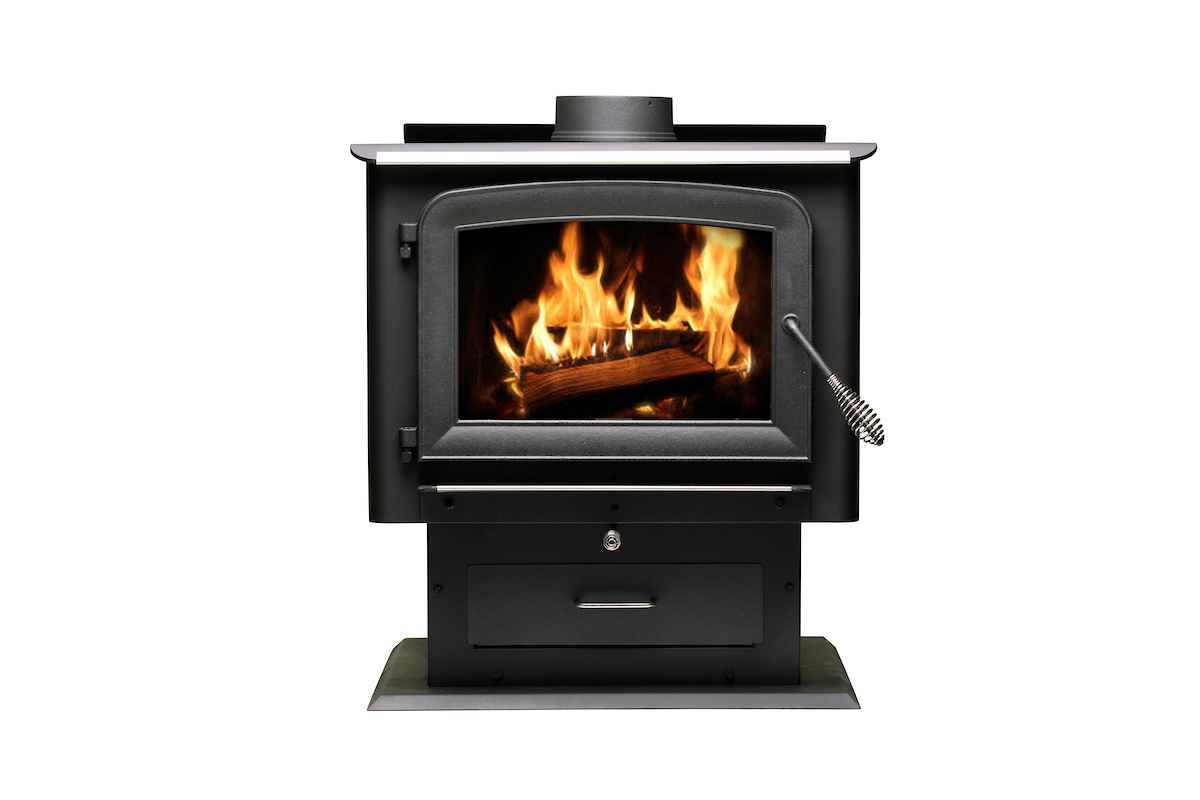 Picture of Ashley Hearth Products AW2520E-P 2500 sq. ft. Pedestal Wood Stove