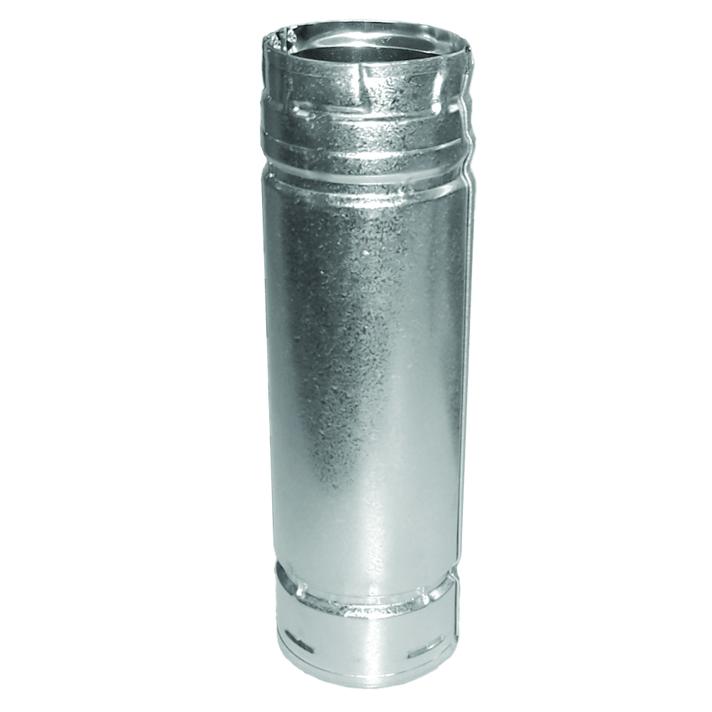 SD3036-A 3 x 36 in. Stainless Steel Straight Stove Pipe, Silver